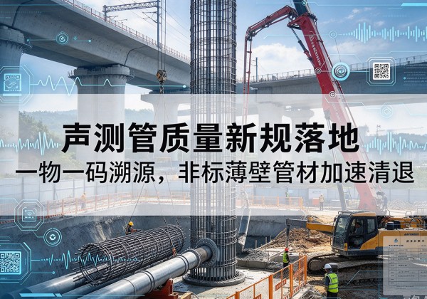 察雅声测管质量新规落地，一物一码溯源，非标薄壁管材加速清退